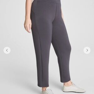 SPANX Pull-On Slim Straight Pants in Storm